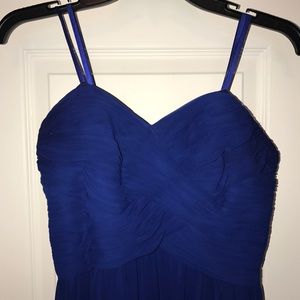 Long Navy Blue Prom Dress from Ralph Lauren